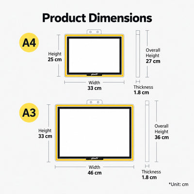LED Backlit Window Poster Display with Neon Frame | glowN Landscape